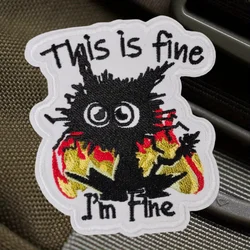 Parche bordado esta fino, chaleco táctico, gancho y bucle, sombrero, insignia de moral, mochila, pegatinas decorativas, parches para brazalete para ropa