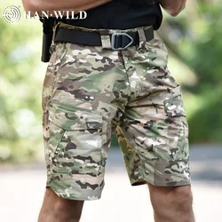 Pantalones cortos tácticos cargo camuflaje para airsoft