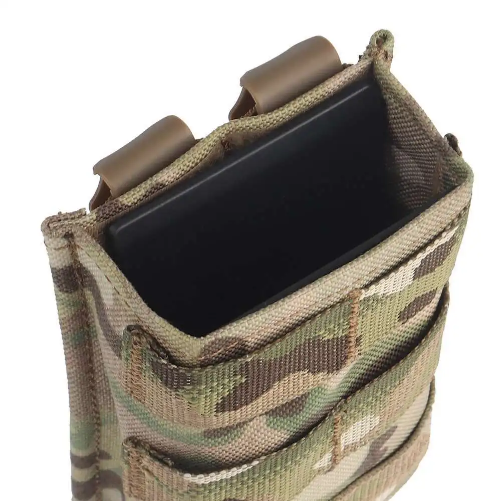 Bolsa táctica KYWI de revista MOLLE abierta, alta, 7,62, inserto de cuña Kydex SR25 M1A, cinturón FAL, Clip de malicia, accesorios de Paintball - imagen 5