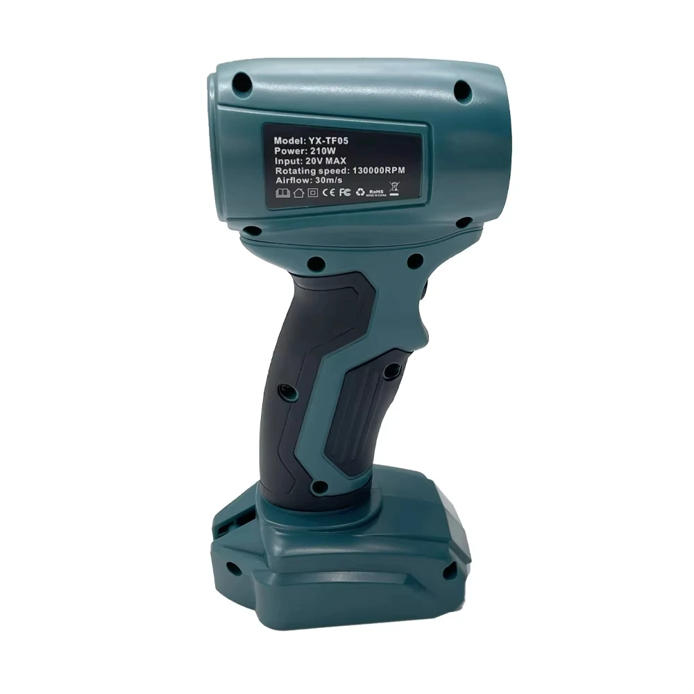 Ventilador violento de mano, colector de polvo, para ventilador inalámbrico de turbina de chorro Makita/Bosch/Dewalt/Milwaukee/Ryobi18-20V - imagen 3