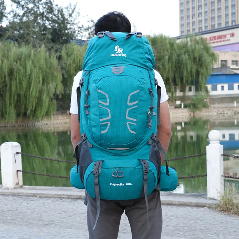 Mochila de Montañismo de 60L, bolsa de equipaje deportiva para acampar, senderismo al aire libre, escalada, bolsos de hombro, mochila grande de viaje para bicicleta de senderismo - imagen 2