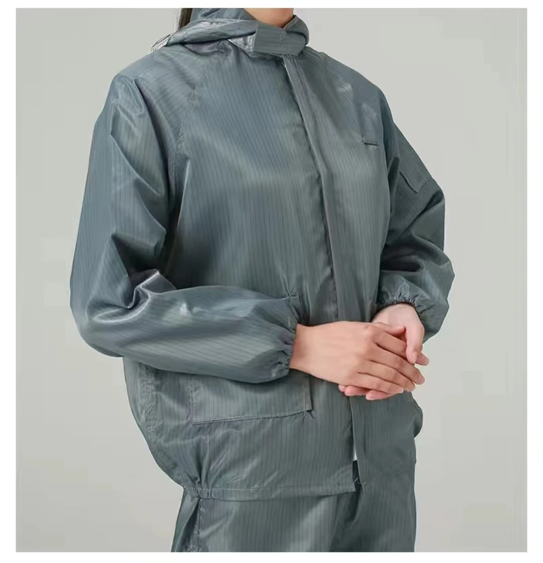 Ropa de seguridad antiestática reutilizable Unisex con bolsillos materiales de pintura limpia a prueba de polvo aislamiento ropa de trabajo de tipo dividido - imagen 4
