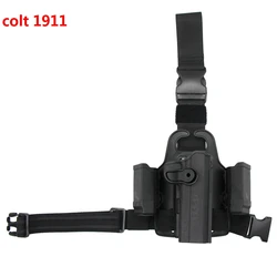 Funda táctica de muslo con doble compartimento para Glock 17/19