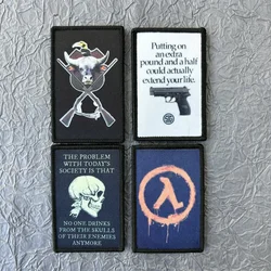 Pegatinas de parche militar para ropa, accesorios tácticos del ejército, parches de gancho y bucle, apliques de mochila para ropa