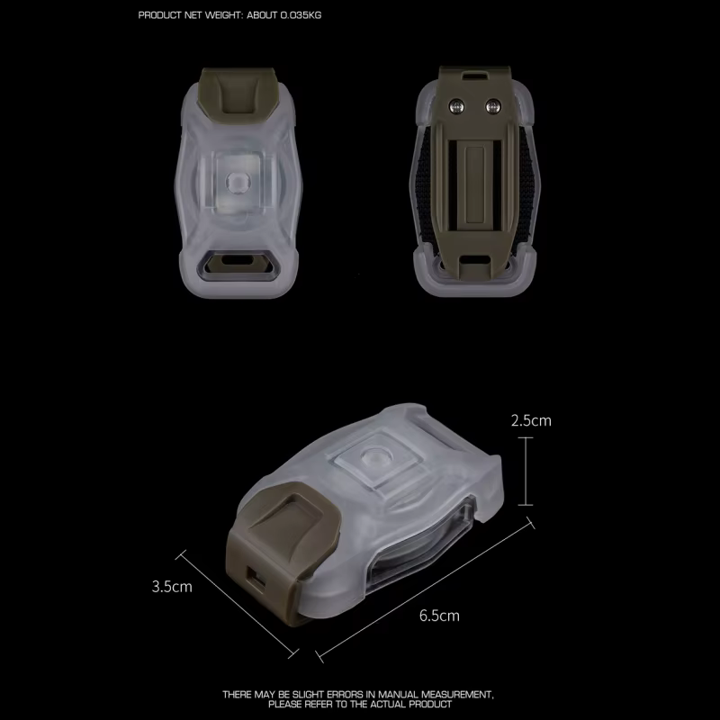 Luz de señal táctica NANO con modos IR y MOLLE para pesca y caza - imagen 2