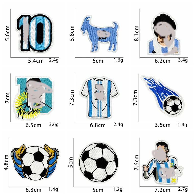 Parche bordado termoadhesivo serie fútbol – para coser o planchar - imagen 4