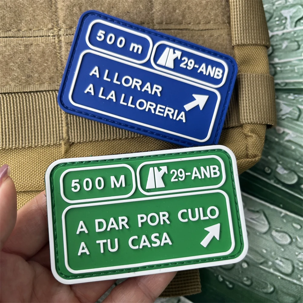 Parche táctico PVC para ropa y equipamiento, diseñado en España