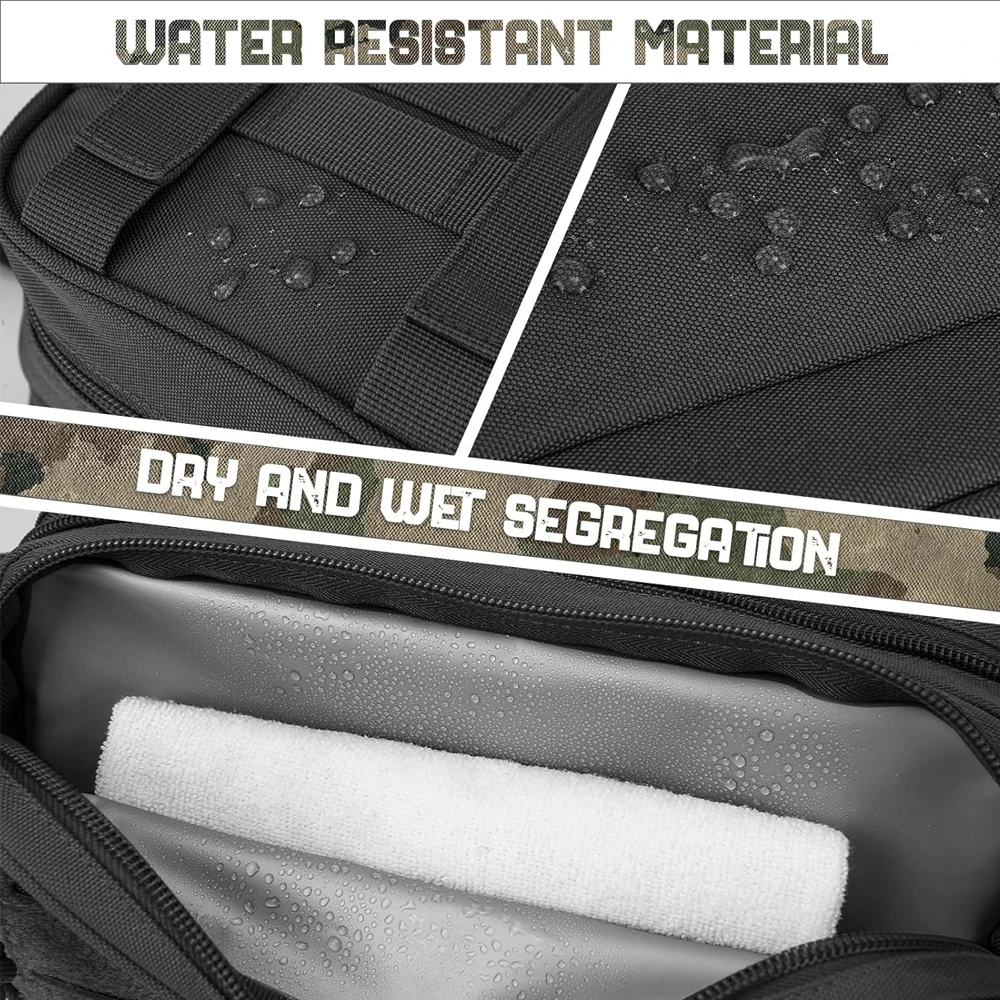 Neceser táctico MOLLE – Bolsa de higiene EDC para viaje - imagen 5
