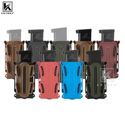 KRYDEX-bolsas tácticas para revistas, Clip para cinturón Fastmag, bolsa Molle de plástico, Softshell de 9mm, portador de pistola con código G alto