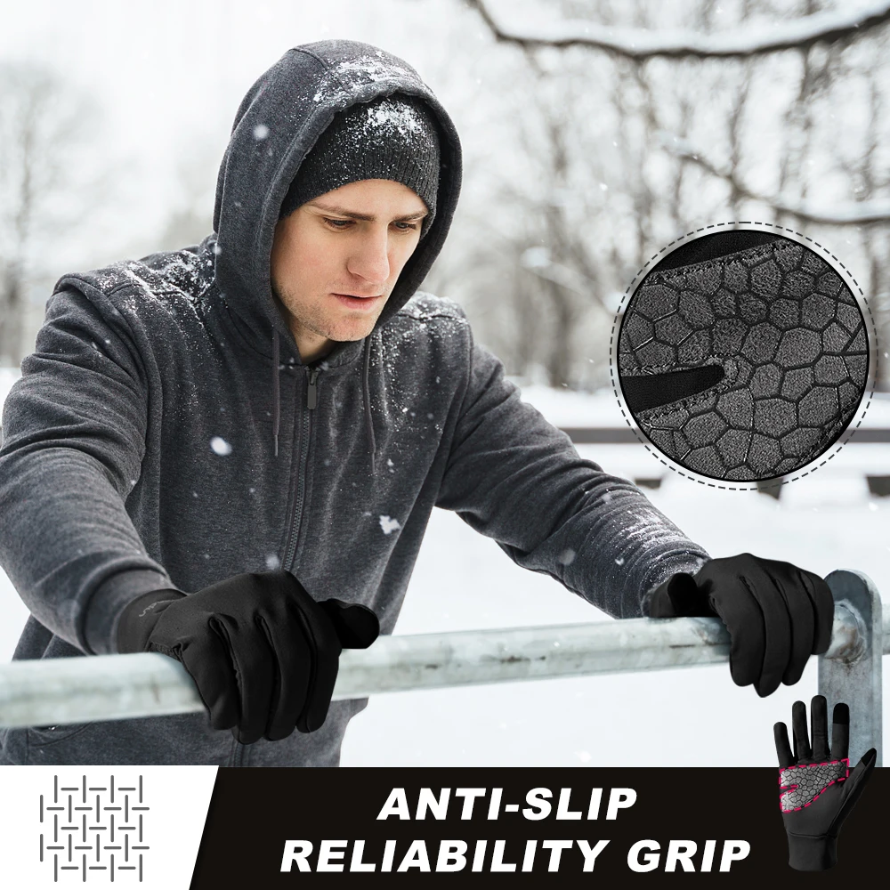 Guantes de dedo completo para motocicleta, manoplas cálidas para Motocross, esquí, ciclismo, equipo antideslizante, invierno, hombre y mujer - imagen 2