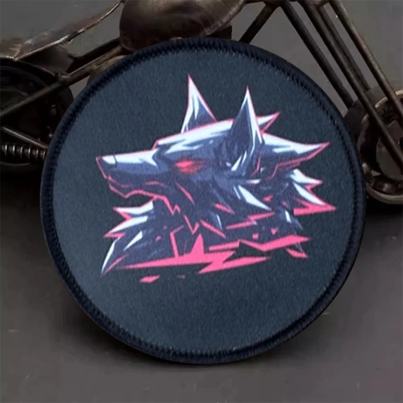 Parche táctico de lobo con gancho y bucle, insignia de moral, parches de brazalete militar para ropa, mochila, pegatinas, apliques para casco