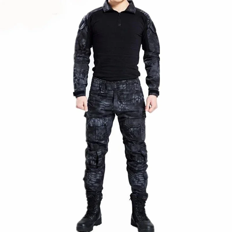 Uniformes tácticos del ejército Multicam, traje de camuflaje, camisa de senderismo, pantalones Cargo, conjuntos para exteriores, equipo, trajes de caza resistentes al desgaste - imagen 5