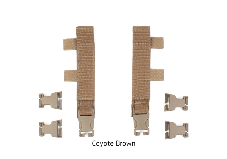 Correas tácticas Pew Flatpack Piggyback (par) de liberación rápida estilo HSP Airsoft Thorax chaleco táctico accesorios Camo - imagen 3