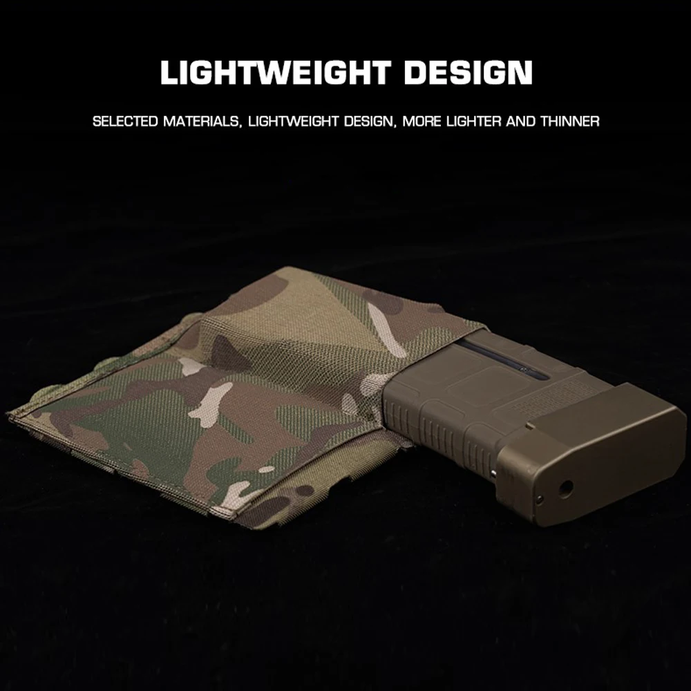 Bolsa táctica elástica doble Mag para 5,56 7,62 caza tiro Airsoft M4 bolsa para revistas tiro rápido MOLLE cinturón chaleco equipo - imagen 4