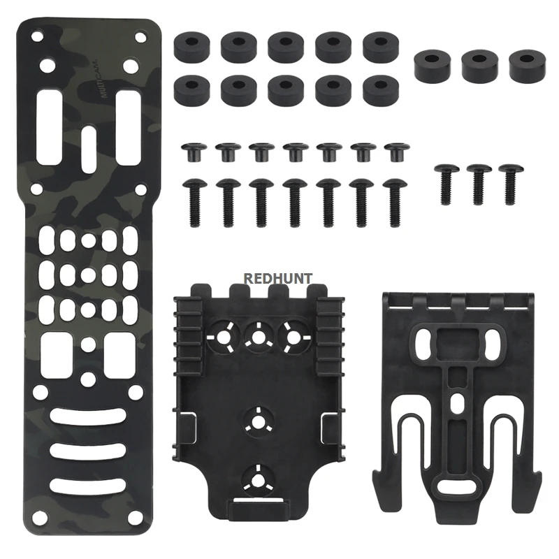 Adaptador de funda de pistola QLS 19 22, funda de pistola de pierna caída, adaptador de tiro medio para caza, baja la pistola por debajo del cinturón, plataforma de transporte - imagen 4