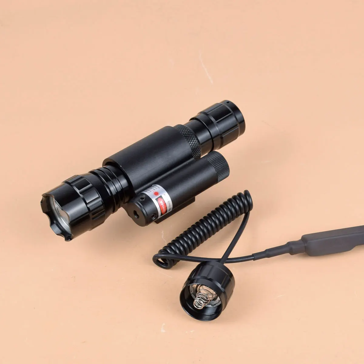 Rifle táctico Airsoft, luz LED para arma con punto la-ser rojo y verde, mira para riel Picatinny para HK416 AR15 - imagen 2