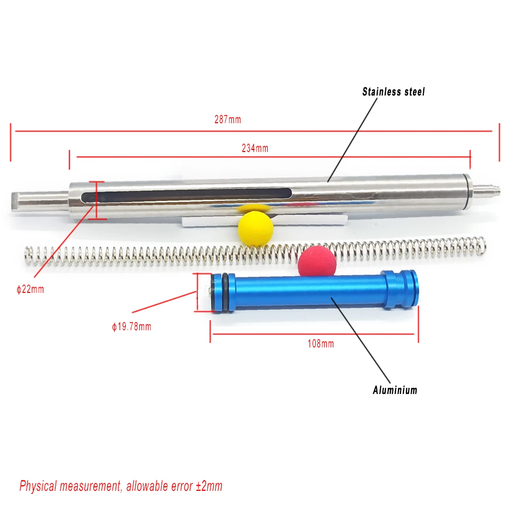Cilindro de accionamiento de flujo grande de alta hermeticidad de acero CNC, pistón de aluminio que mejora el cilindro de doble campana VSR 10 para la serie Dbell vsr10 - imagen 2