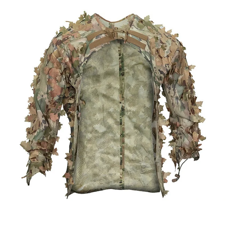 Traje de camuflaje táctico de jungla de caza estilo capa, traje Geely, traje de juego ligero CS transpirable - imagen 3