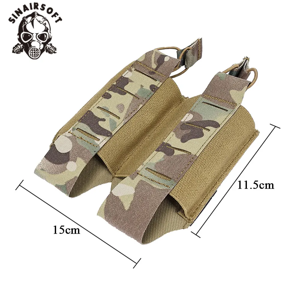 Bolsa doble para revistas 5,56, Tegris Fast Mag, Flexible, MOLLE, elástica, para Rifle, para AR15, portador de placa táctica para caza - imagen 2