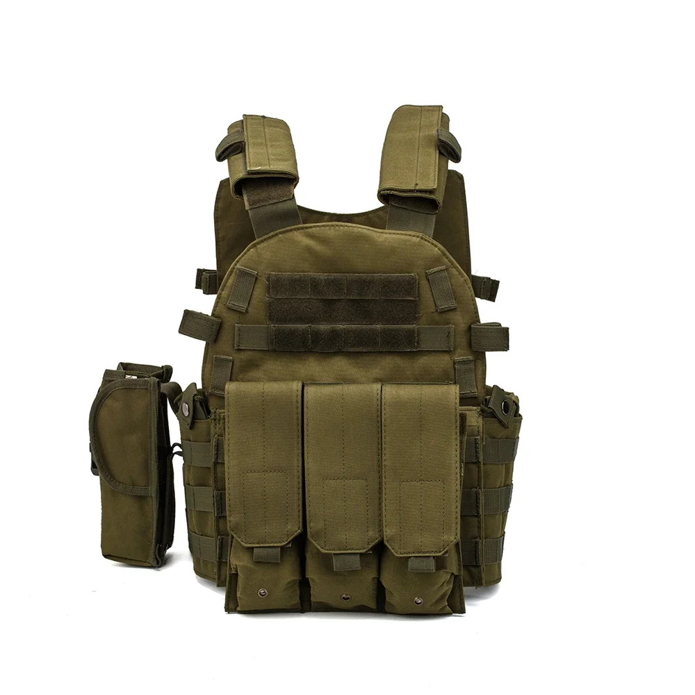Chaleco táctico de camuflaje Multicam para hombre, FG atacs Molle, armadura corporal, portador de placa, Airsoft 6094, bolsa, equipo del ejército de combate - imagen 4