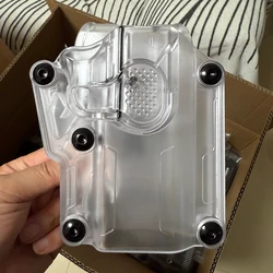 Funda transparente Universal para pistola con bloqueo automático, fundas transparentes con liberación rápida para Glock 1911 S & W P320 92 más