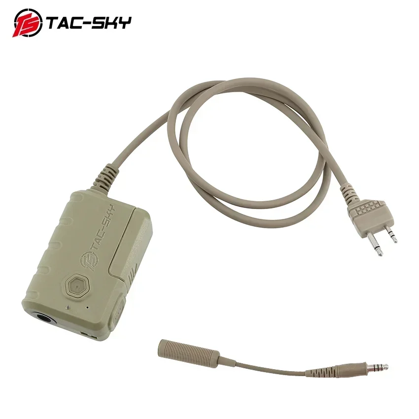 Adaptador PTT Bluetooth con enchufe de 2 pines MIDLAND, Compatible con auriculares de disparo tácticos COMTA SORID y walkie talkies MIDLAND - imagen 3