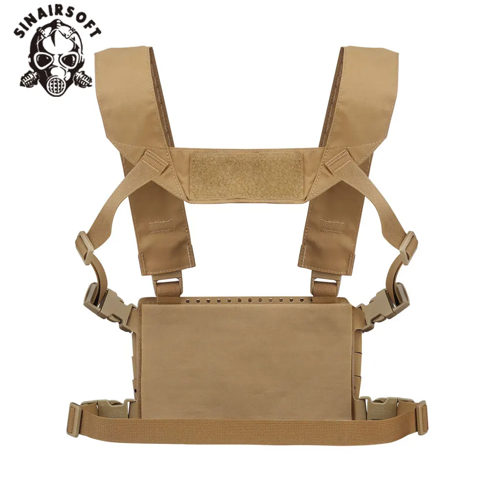 Chaleco táctico MK5, aparejo de pecho MOLLE, chasis de Micro lucha con bolsa de revistas 5,56, equipo de chaleco de caza militar para portador de placa - imagen 4