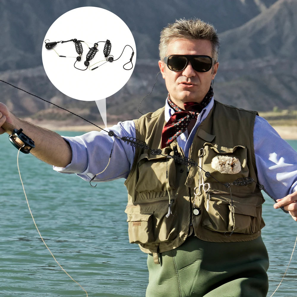 Anzuelos de pesca, aparejo, señuelo Artificial, alimentador de cebo, alimentador de fundición larga, juego de jaula de cebo, plantillas de bagre, material de pesca de carpa, 15/20/25/30g - imagen 4