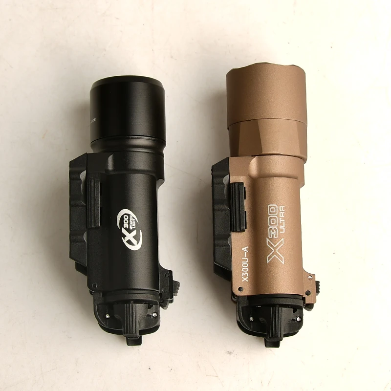 Surefir Tactics Airsoft X300U X300 Ultra 600lm linterna LED Rifle arma explorador caza pistola luz exterior ajuste riel de 20MM - imagen 3
