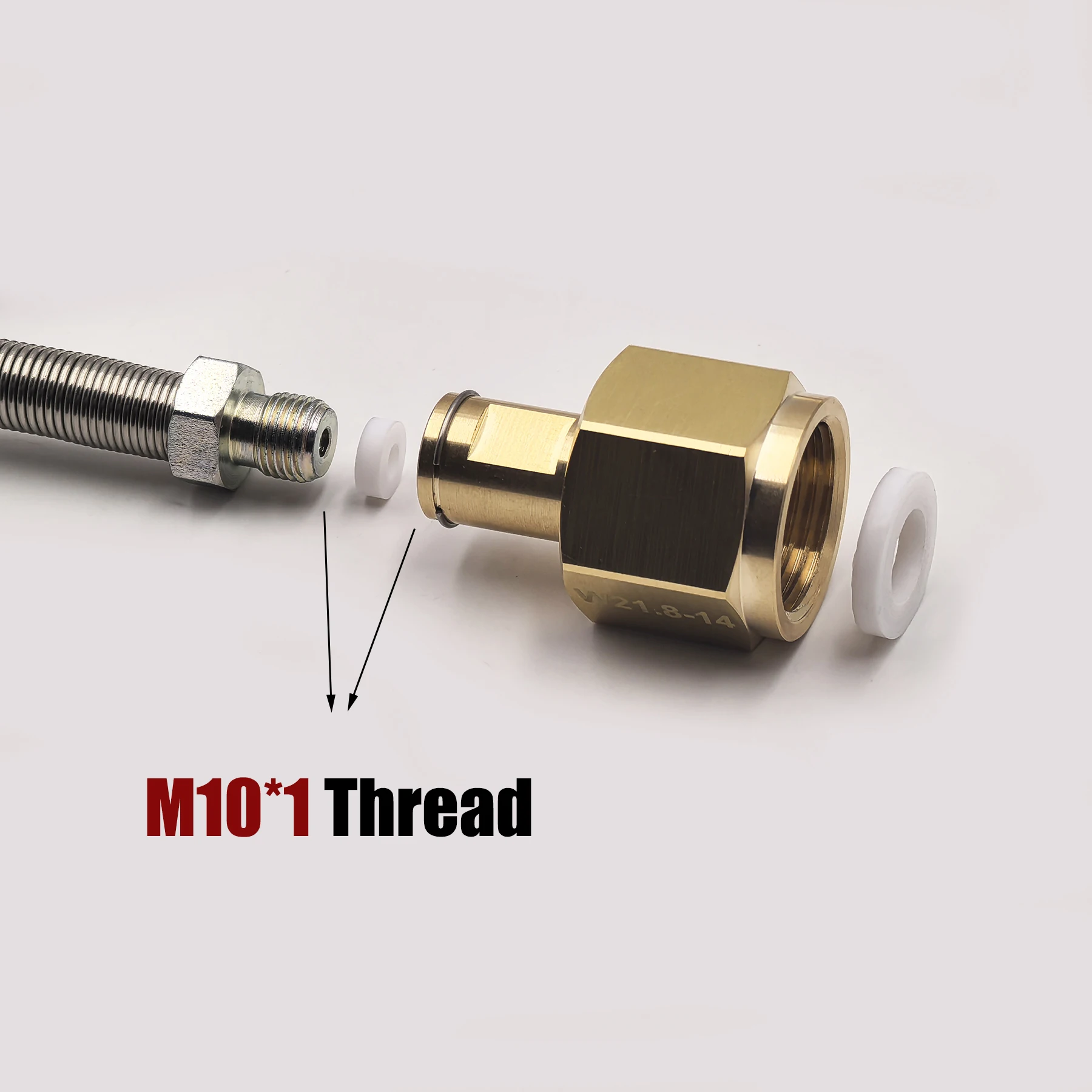 Adaptador de carga de repuesto de estación de llenado HPA de tanque de botella de cilindro de dióxido de carbono con conector de manguera de 40 pulgadas/100 cm W21.8, CGA320 - imagen 4