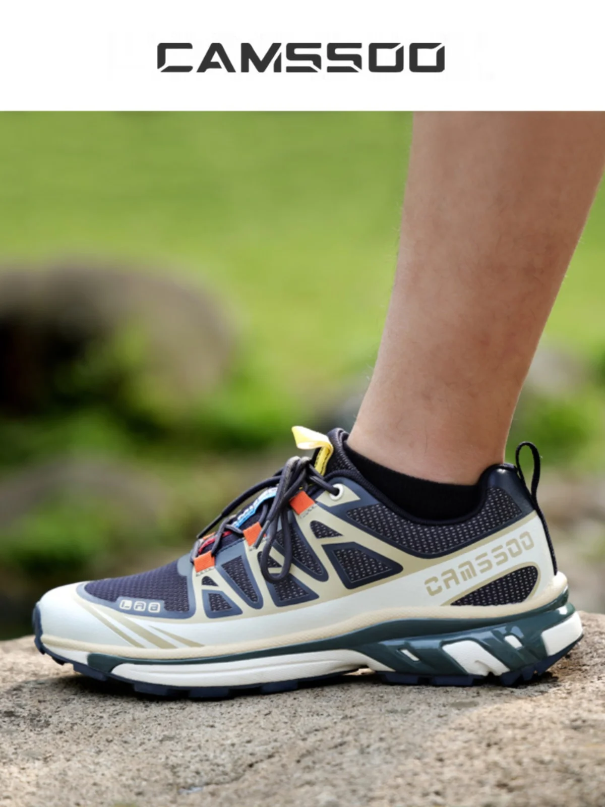 Camssoo-zapatos de senderismo de malla impermeable para mujer, botas de caza, Zapatillas todoterreno, deportivas, Trekking, correr - imagen 4