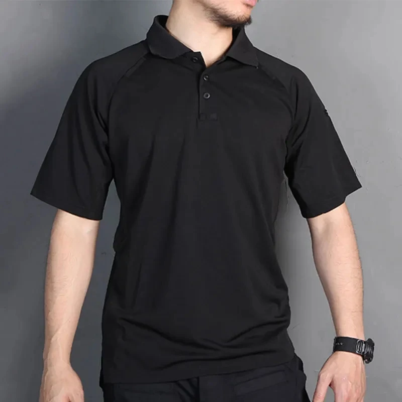 Emersongear Polo táctico con logotipo – alta calidad para senderismo