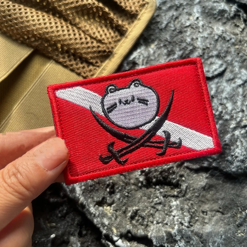 Parches de Velcro bordados de gato, Tigre, bestia, accesorios tácticos, brazalete, insignia de moral de gato pirata, pegatina de decoración de mochila - imagen 4