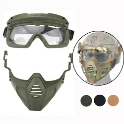 Máscaras tácticas con gafas de protección para Paintball Airsoft