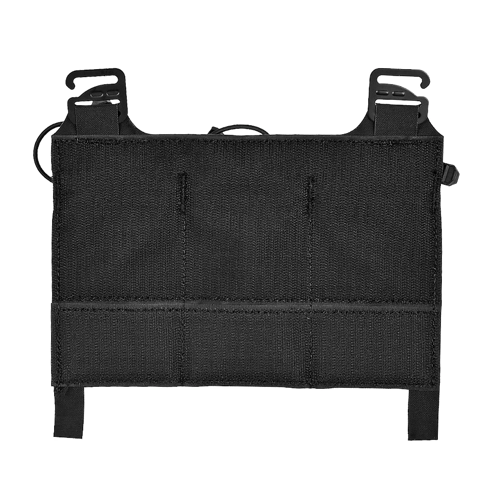 Bolsa Triple M4 para cargador, solapa frontal táctica adaptable, retención de gancho G, Bungee Pull Tab, corte láser, laminado, nailon 500D, Airsoft, 5,56 - imagen 2