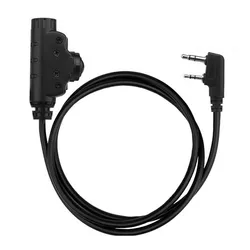 Adaptador PTT táctico para auriculares Airsoft Icom Midland Kenwood
