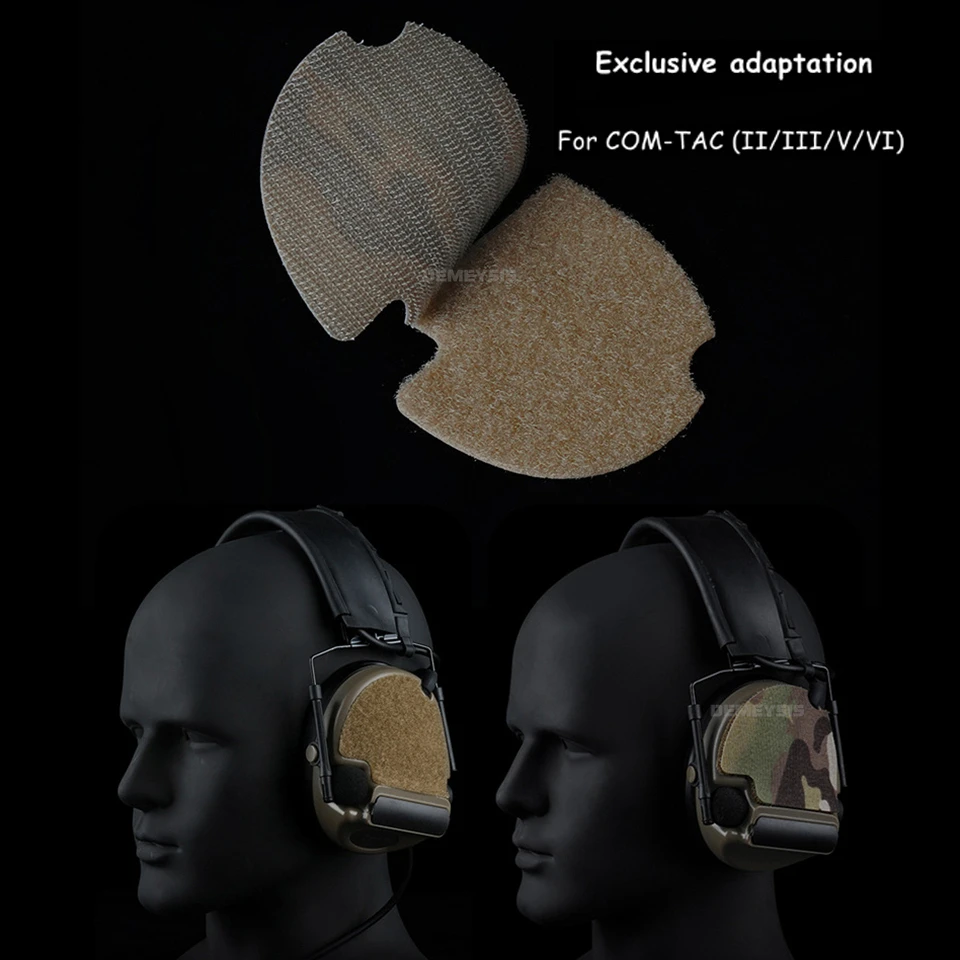 Organizador de cables de auriculares táctico, parche de camuflaje autoadhesivo para caza al aire libre, pegatina de Cable de auriculares Compatible con NVG - imagen 4