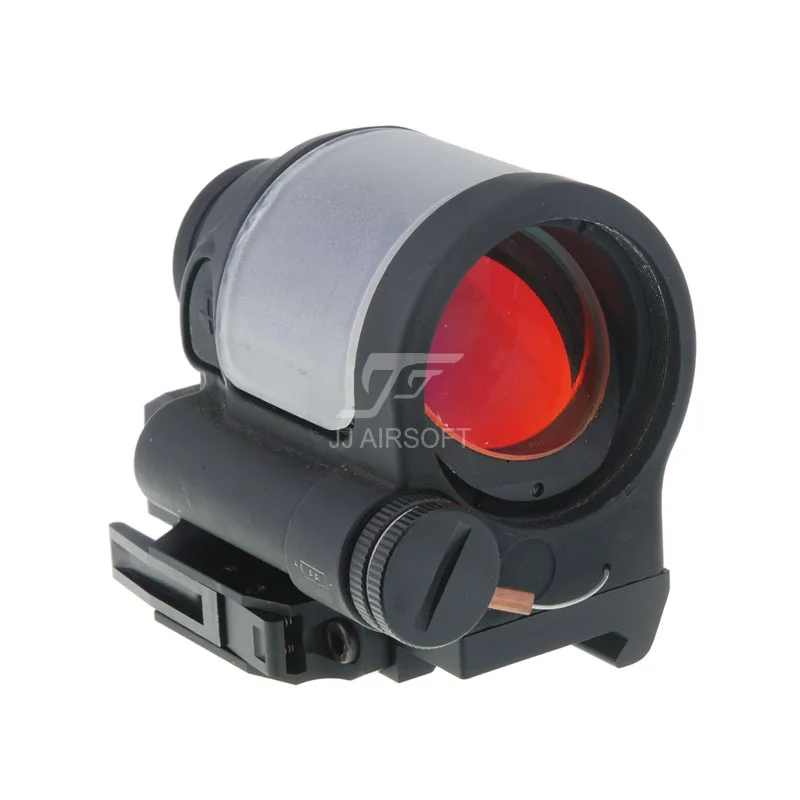 JJ Airsoft SRS estilo 1x38 punto rojo (asistido por células solares) (negro/tostado) y QD/montaje de liberación rápida AC32002 (negro) - imagen 2