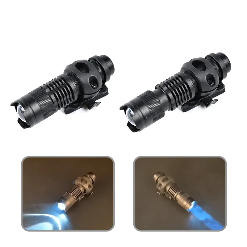 WADSN Tactical AIrsoft estroboscópico Consant momentáneo casco lámpara con luz blanca Scout casco lámpara rápida casco de caza linterna - imagen 4