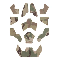 Parches tácticos para casco Airsoft - set de 11 unidades con gancho