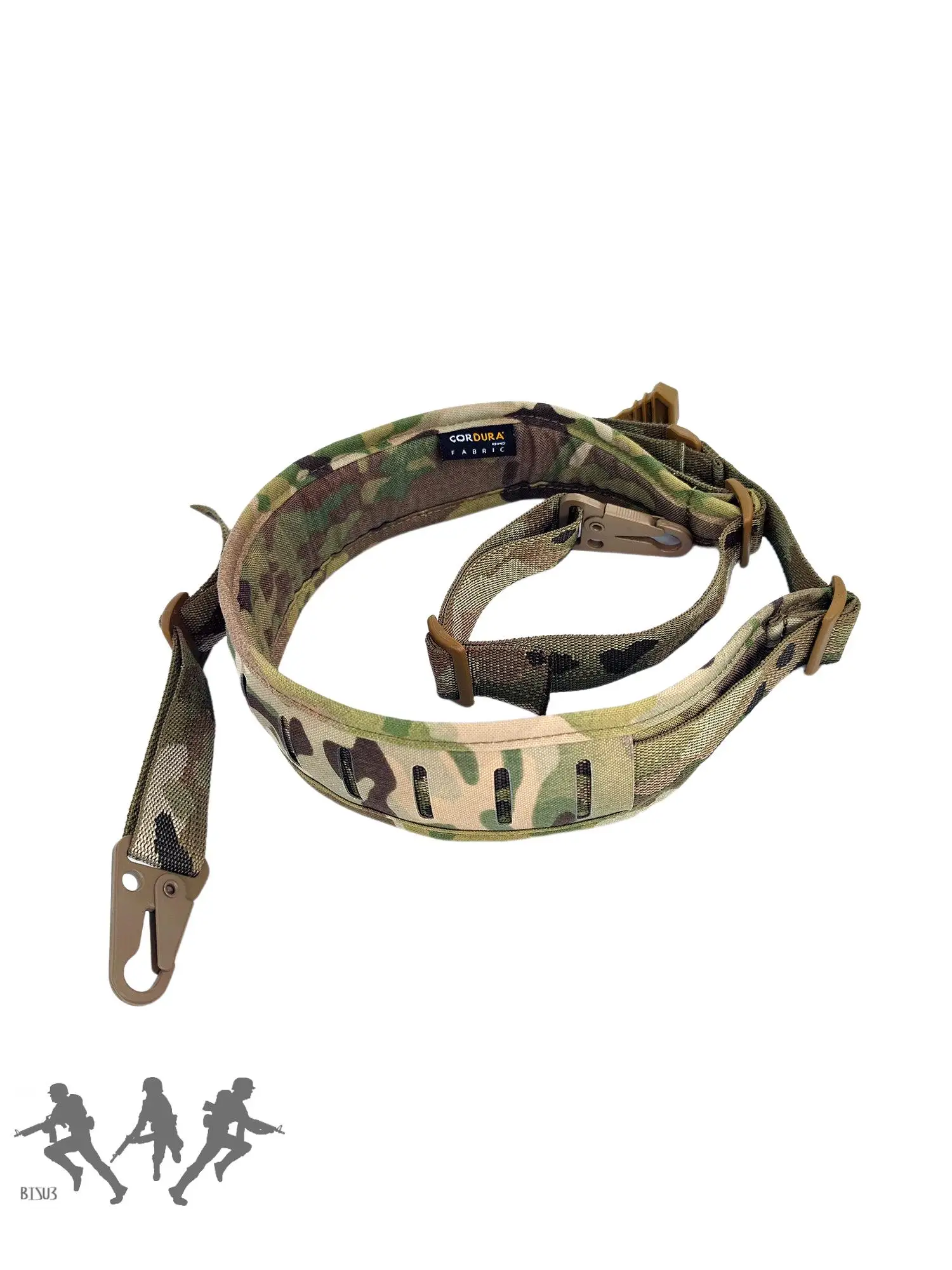 Cinturón de nailon para tirachinas, tirantes de corte láser MOLLE, cuerda de eslinga ajustable para Rifle rápido - imagen 3