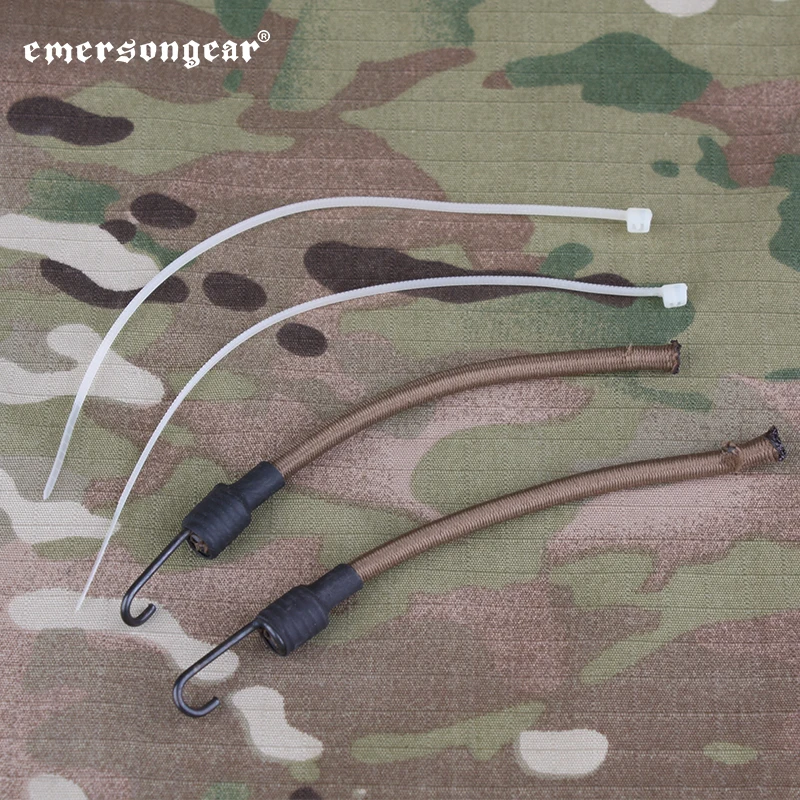 Emersongear-cordón para casco, riel guía, correa elástica de seguridad, cinturones para entrenamiento rápido Airsoft, caza, 2 unids/set, accesorios tácticos - imagen 3