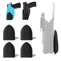 Almohadilla Universal para funda de pistola IWB, almohadilla cómoda para Rifle táctico, Kit de almohadilla de funda de cuero Kydex de transporte oculto con tira de limpieza