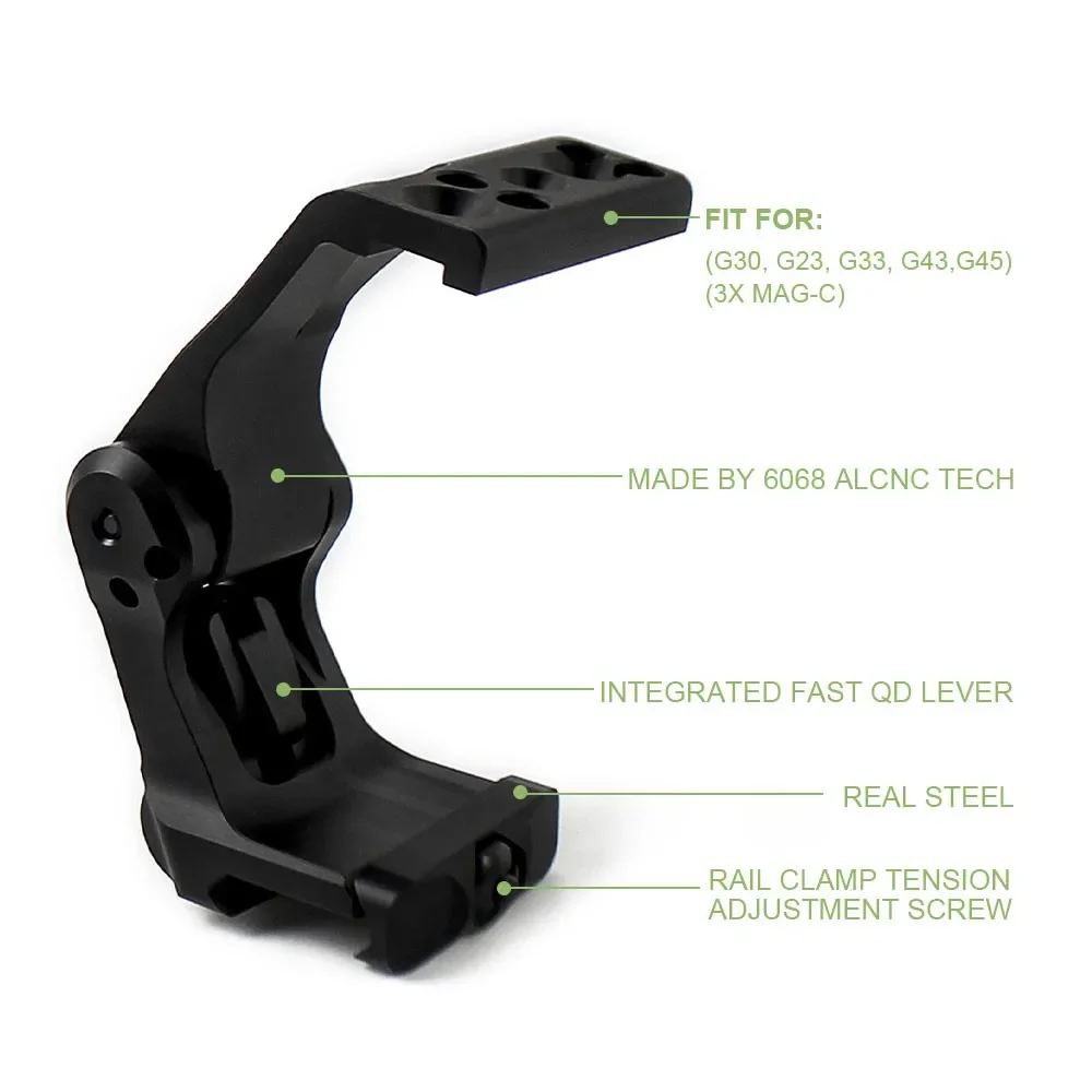 Montaje táctico FTC con palanca QD para HM3X G33 G43 G45 - imagen 3