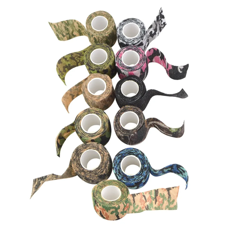3 rollos de cinta de vendaje elástica autoadhesiva para disparar al aire libre, equipo de caza con arco recurvo compuesto, objetivo de tiro de caza - imagen 2