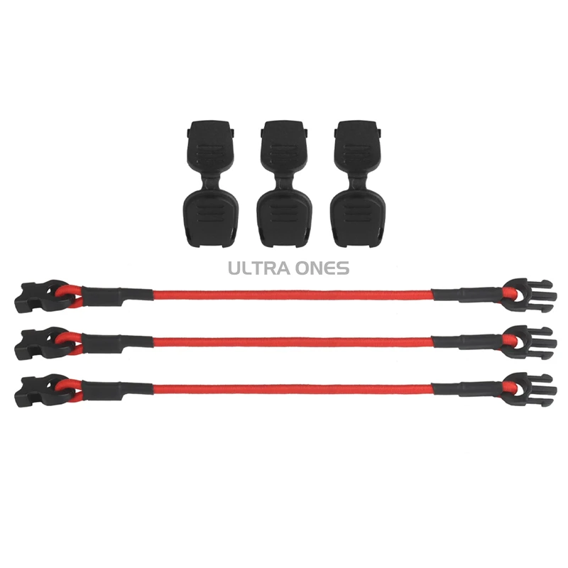 Equipo táctico MOLLE organizar cordón elástico 3 unids/set cuerda de fijación multiusos guantes para acampar y cazar al aire libre herramienta hebillas de encuadernación - imagen 4