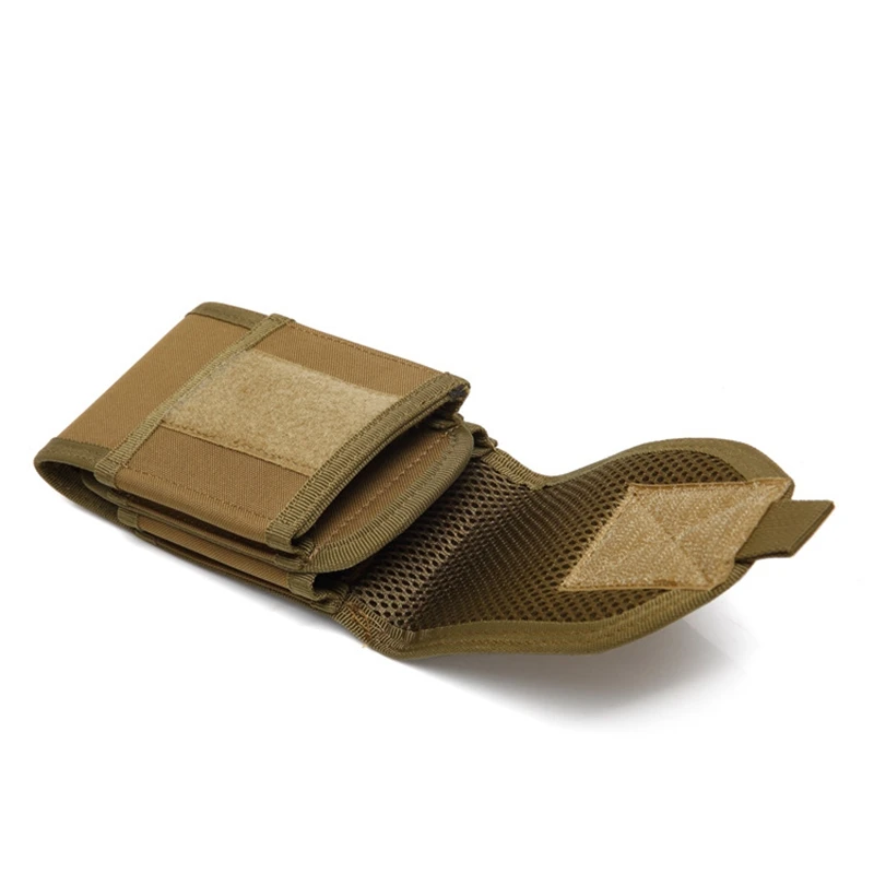 Bolsa para teléfono Molle doble de 6 pulgadas, funda táctica para teléfono, soporte Universal para teléfono móvil doble, bolsa EDC de utilidad con parche de bandera de EE. UU. - imagen 4