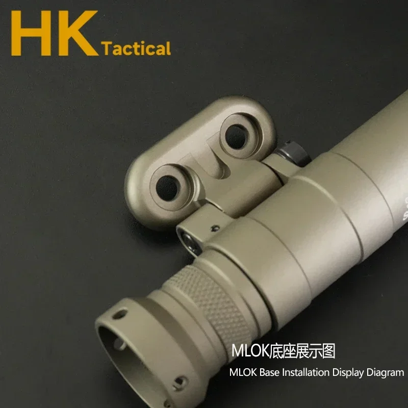 Luz de explorador Airsoft RM45, montaje táctico M340 M640, Base de luz para armas para sistema de M-LOK, accesorios de luz de caza al aire libre - imagen 4