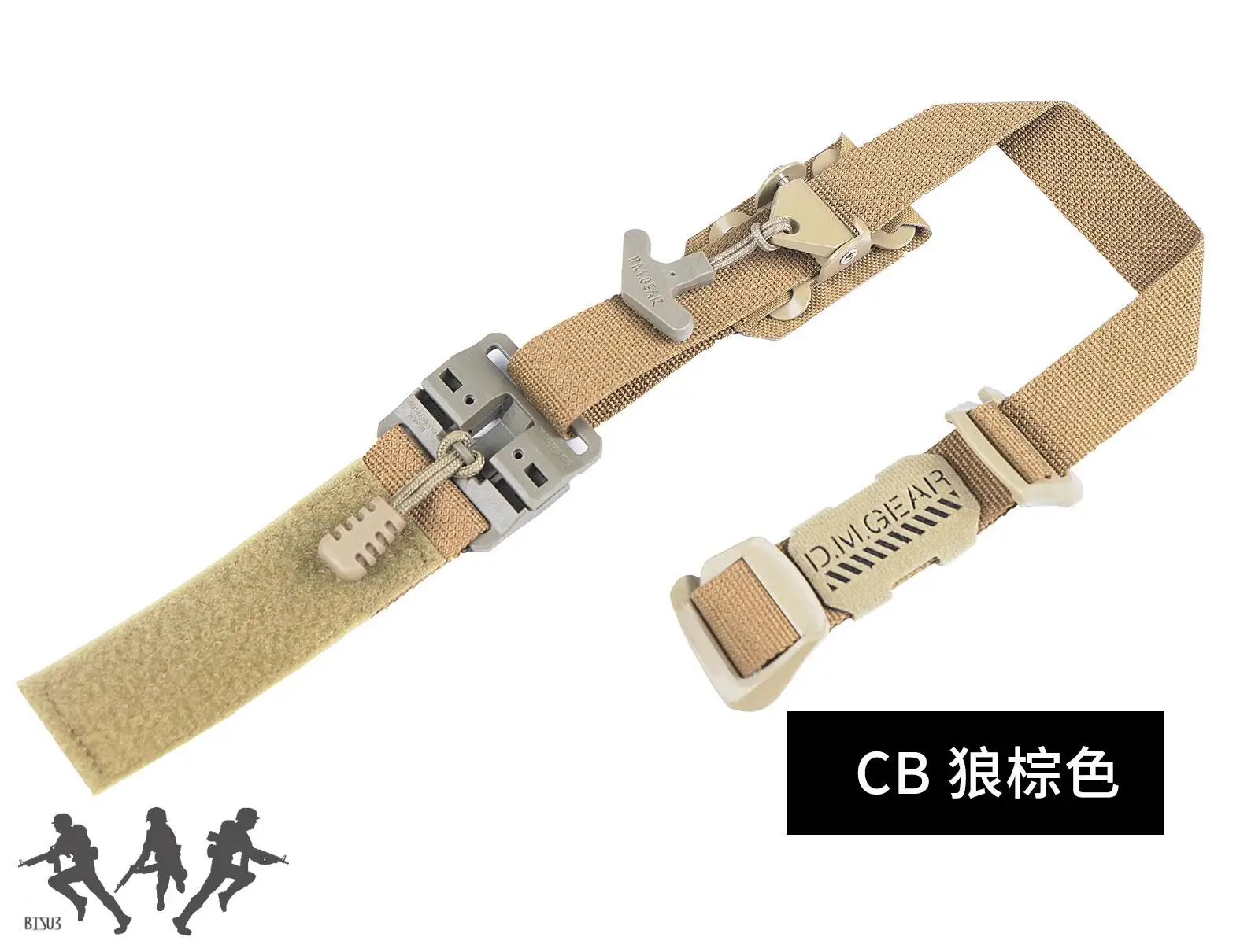 Herramienta táctica de ajuste rápido, correa lanzadora de cinturón de fijación adecuada para chaleco táctico, dispositivo de fijación de herramientas de caza - imagen 3