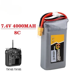 Batería LiPo XT30 7,4V 4000mAh transmisor RC TX16S